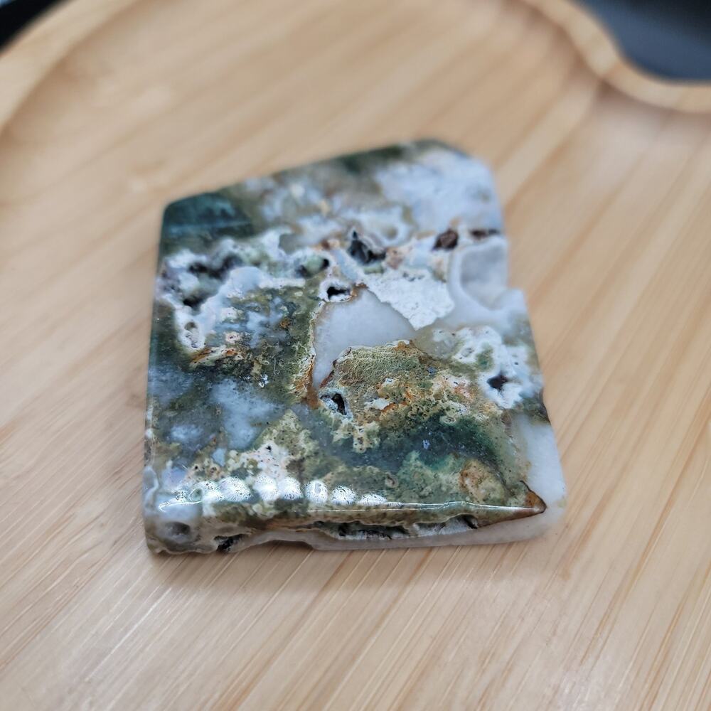 Ocean Jasper Freeform Slab, Druzy - Picture 2 of 4